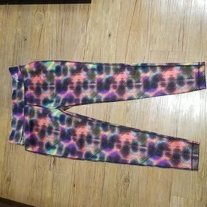 Fila multicolored leggings like new condition sz M